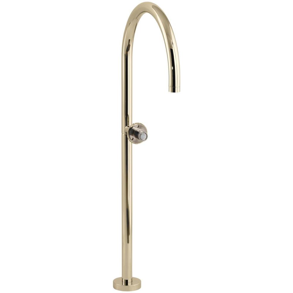 KOHLER 35 in. Floor Mount Bath Filler Trim Kit, Vibrant French Gold Valve Not IncludedK8361 