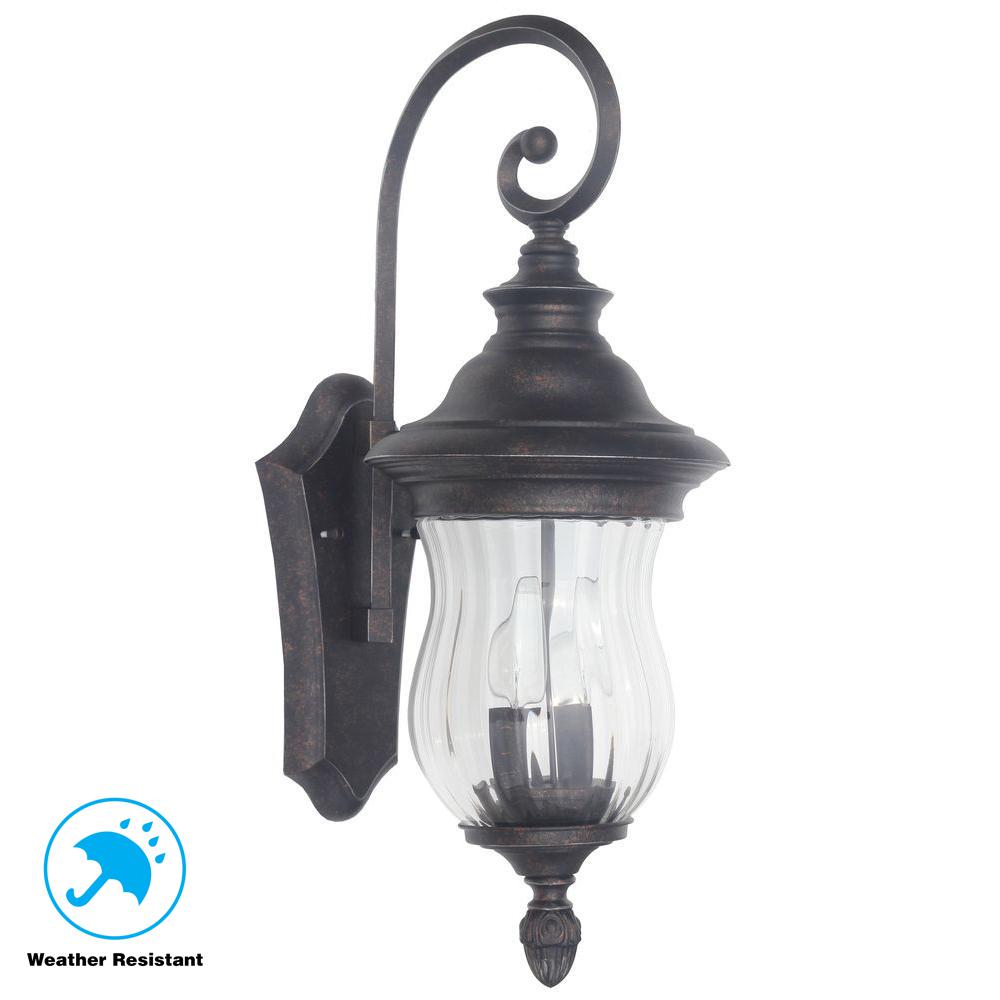 Volume Lighting 1Light Vintage Bronze Outdoor Wall MountV846372