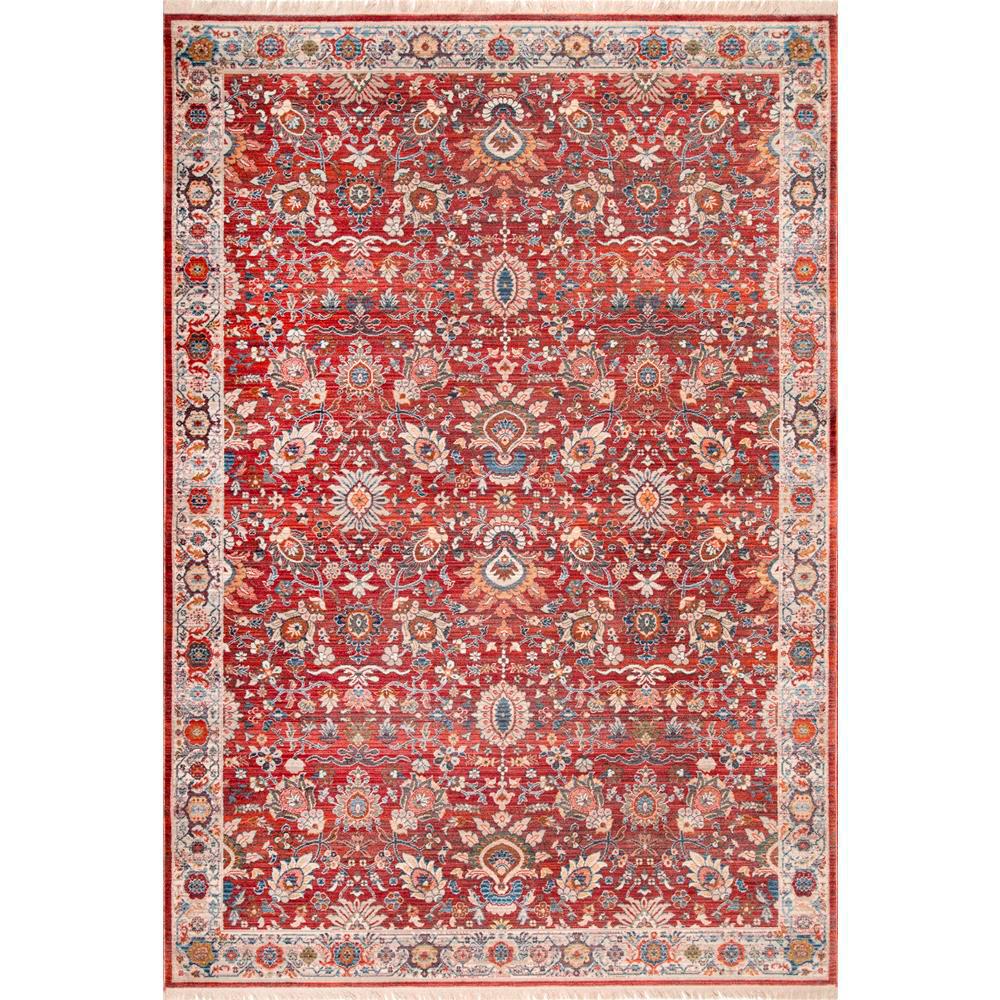 Nuloom Vintage Heather Garden Tassel Red 6 Ft 7 In X 9 4 Area Rug