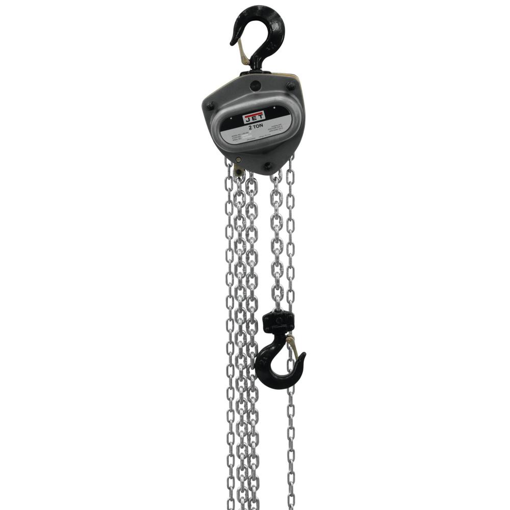 Jet L100200WO15 2Ton Hand Chain Hoist with 15 ft. Lift and Overload