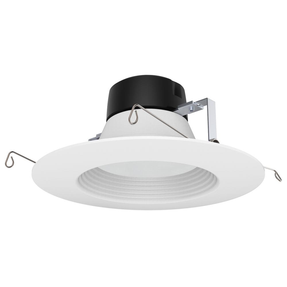 Halo E26 Series 6 in. White Recessed Ceiling Light Fixture Trim with ...