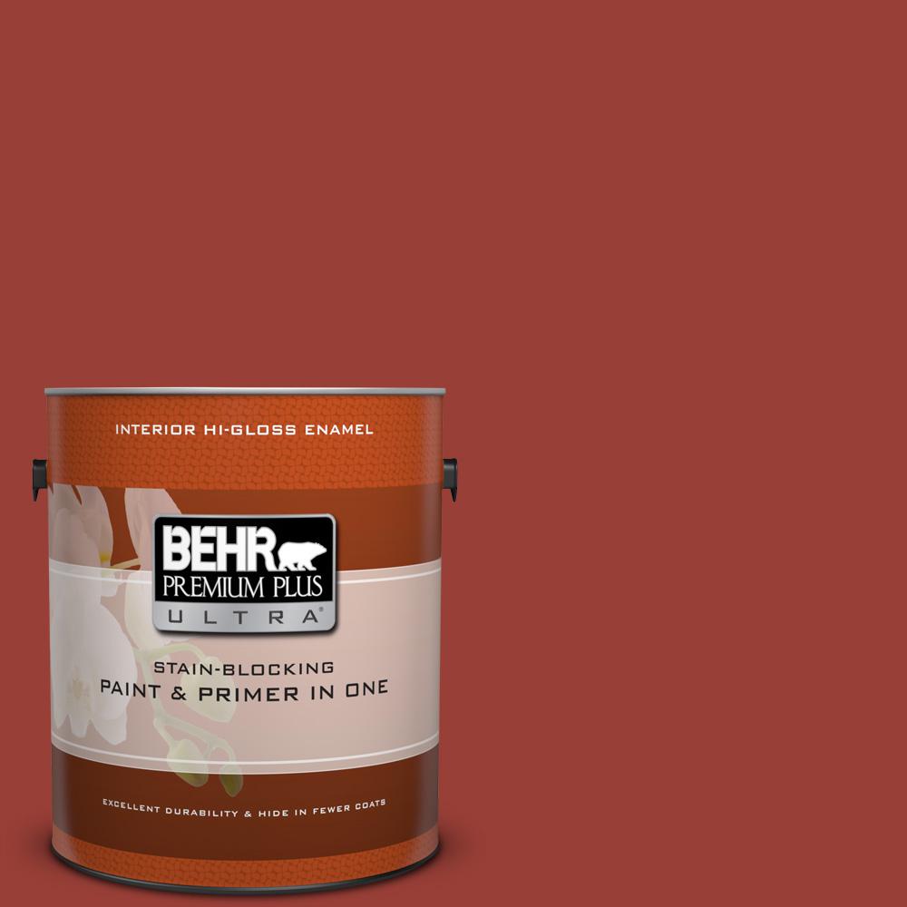 Behr Premium Plus Ultra 1 Gal S H 190 Antique Red Hi Gloss Enamel Behr Premium Plus Ultra 1 Gal S H 190 Antique Red Hi Gloss