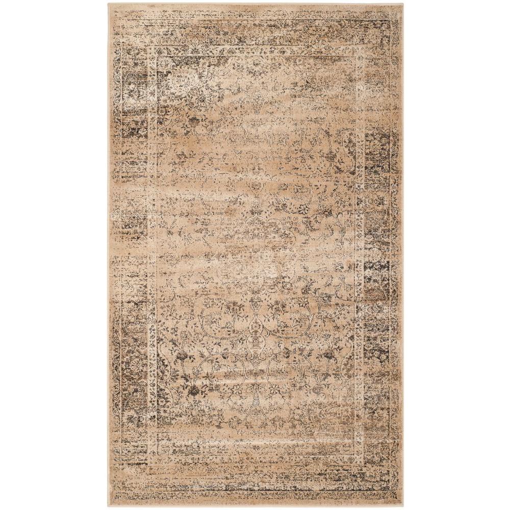 Safavieh Vintage Warm Beige 4 Ft X 6 Area Rug Vtg113 660 Vintage Warm Beige 4 Ft X 6 Area Rug