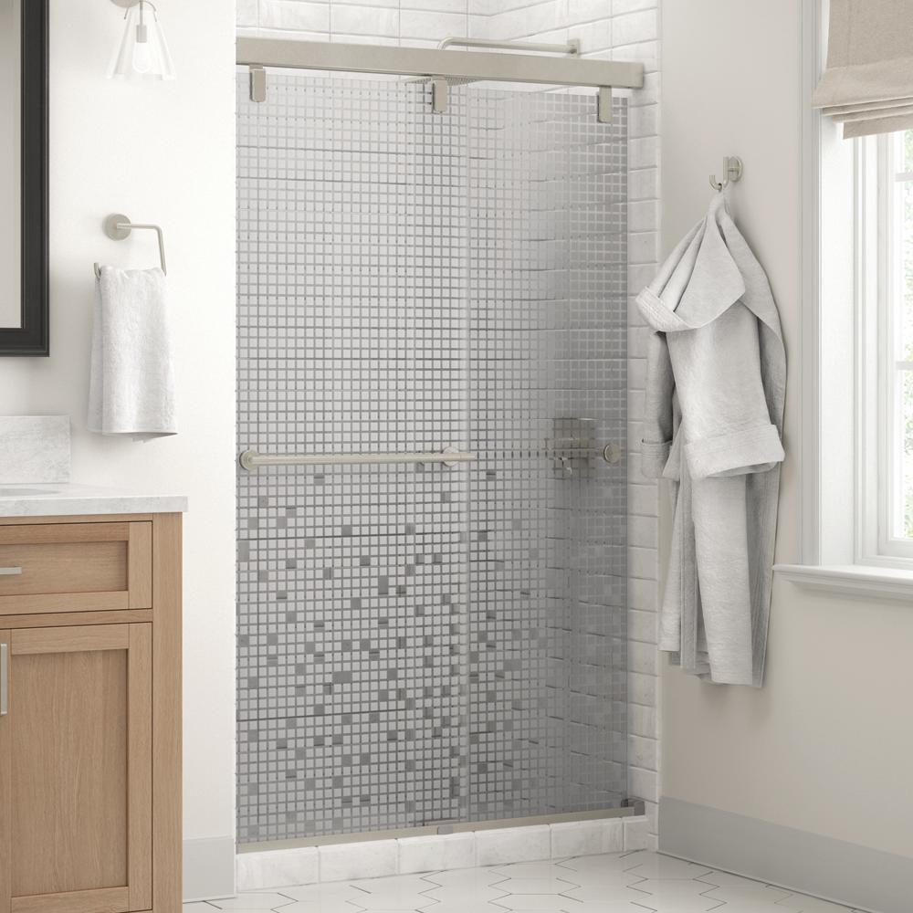 Delta Silverton 48 X 71 1 2 In Frameless Mod Soft Close Sliding
