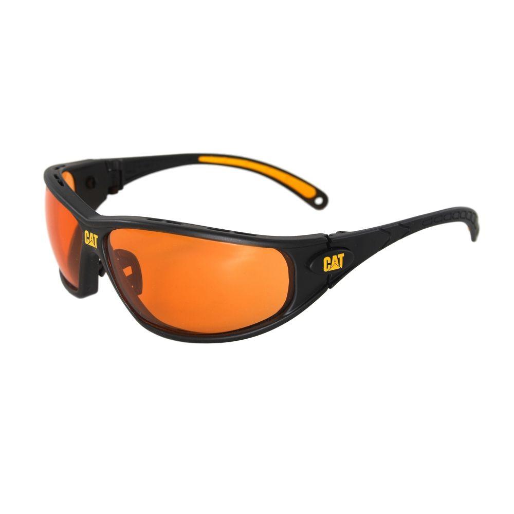 Caterpillar Safety Glasses Tread Orange Lens with CaseTREAD116 The