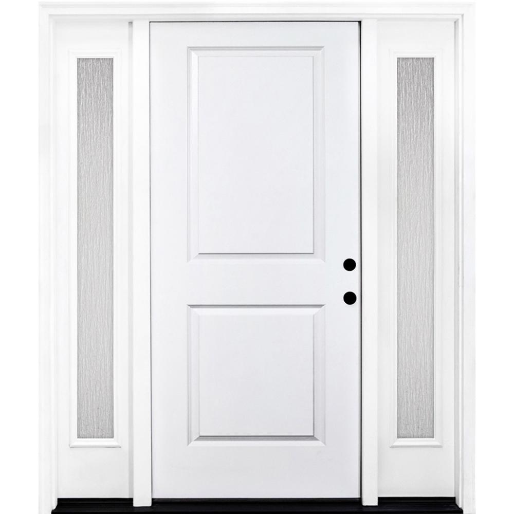 Steves Sons 60 In X 80 In Classic 2 Panel Lhis Primed White