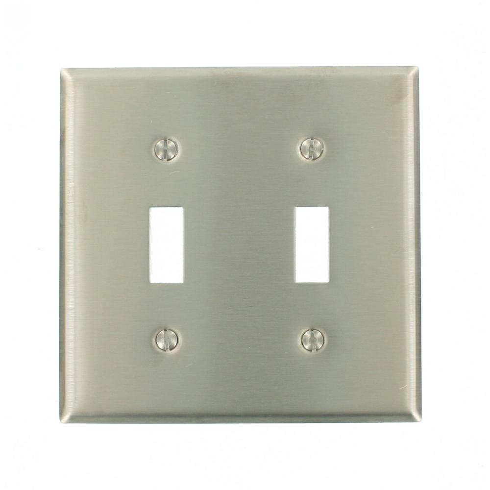 302 Series 1 Gang Narrow Toggle Wall Plate Stainless Steel 302 Series 1 Gang Narrow Toggle Wall Plate Stainless Steel
