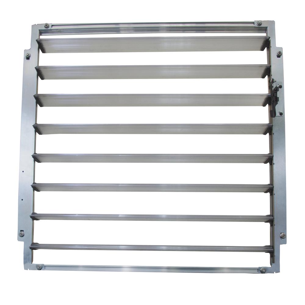 Palram Side Louvre Window 2 ft. W x 0.2 ft. D x 2 ft. L Silver for Palram Greenhouses by Palram