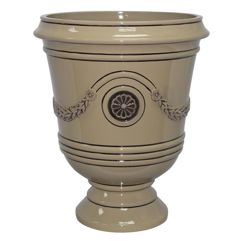 Southern Patio Porter 15 50 In X 18 Chinchilla Resin Composite Southern Patio Porter 15 50 In X 18 Chinchilla Resin Composite Urn