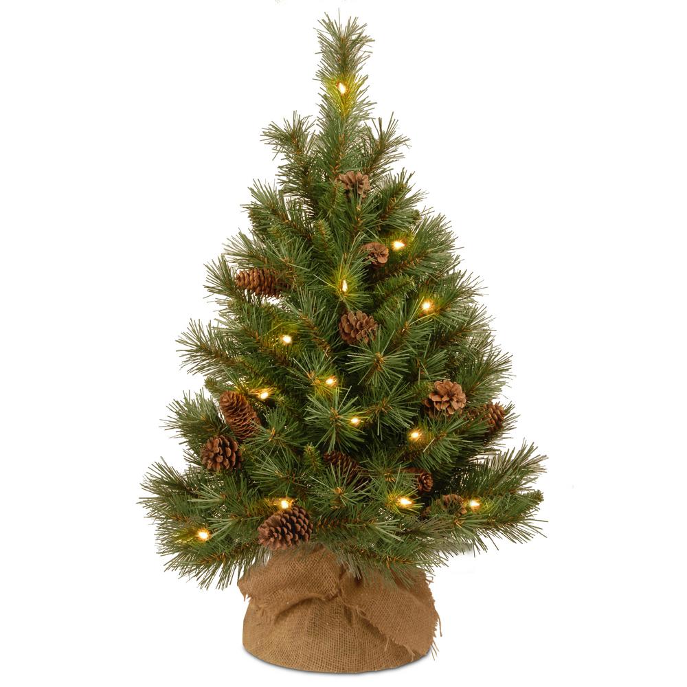 National Tree Company 36 In Pine Cone With Battery Operated Pine Cone Tree With Battery Operated