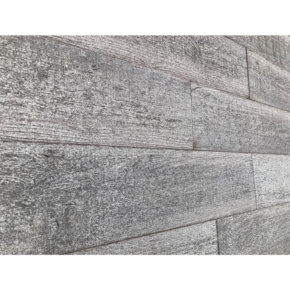 Barn 1/4 in. x 4 in. x 24 in. Reclaimed 3D Wood Decorative Wall Planks