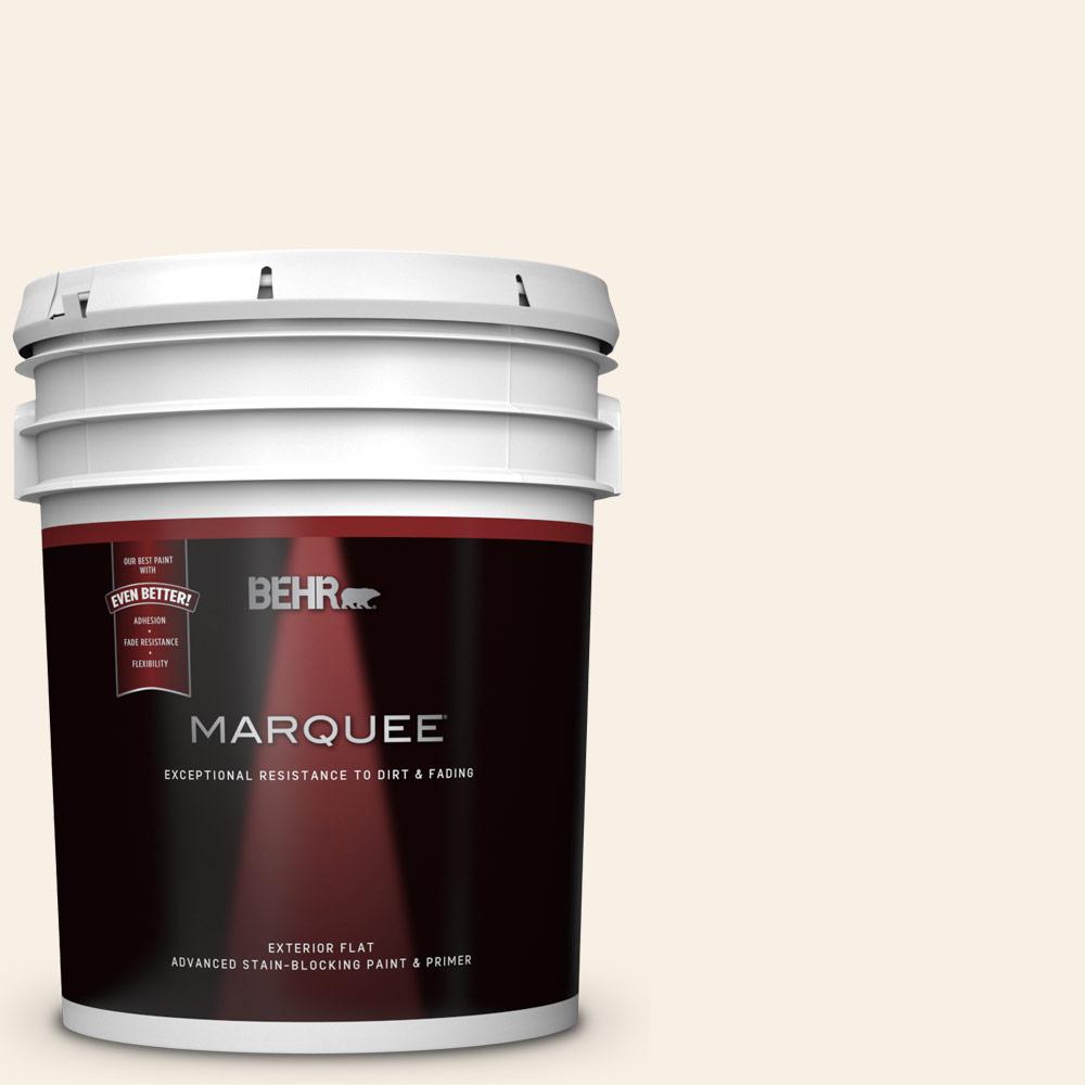 BEHR MARQUEE 5 Gal OR W14 White Veil Flat Exterior Paint And Primer   White Veil Behr Marquee Paint Colors 445005 64 1000 