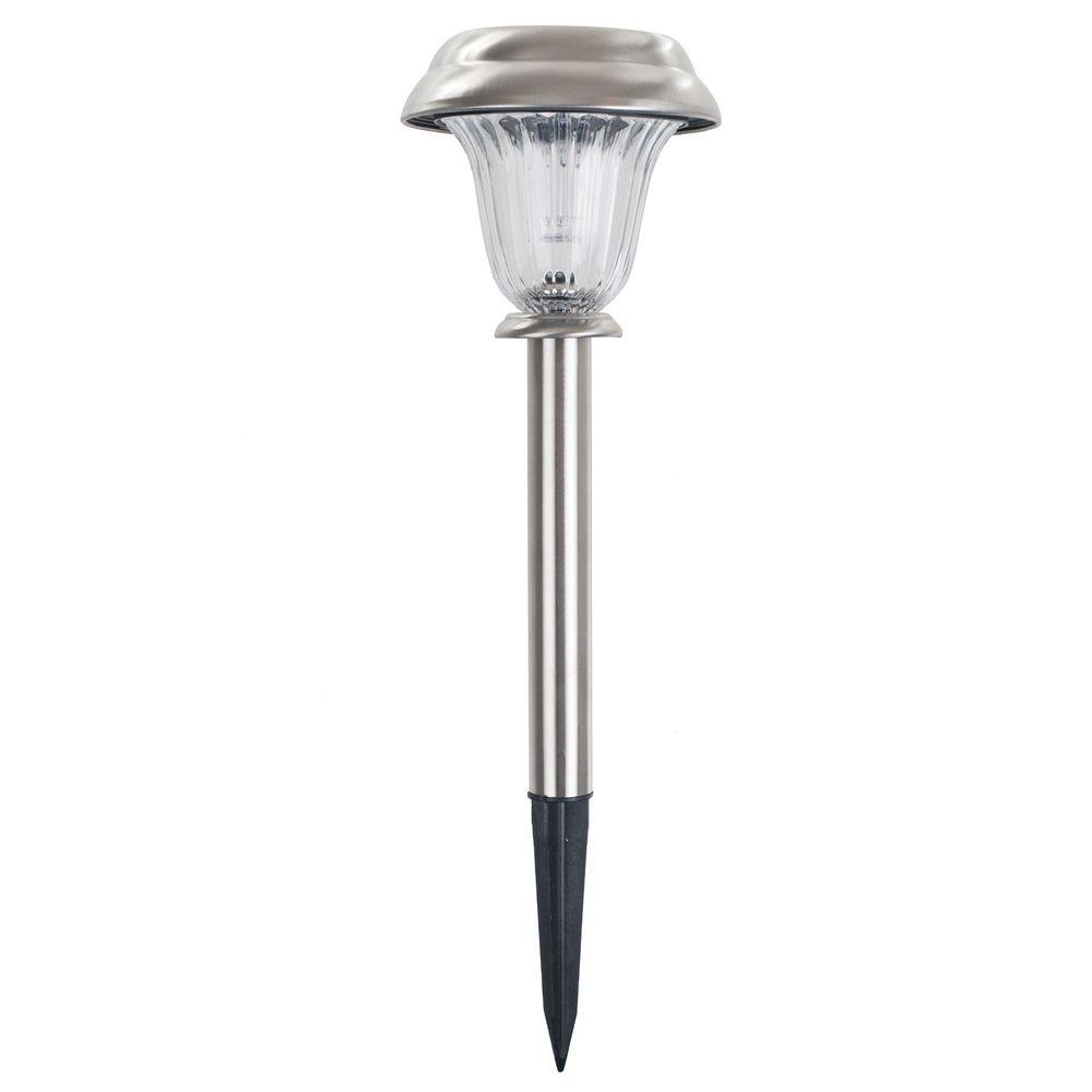 Pure Garden Solar Powered Led Classic Glass Pathway Light 6 Pack