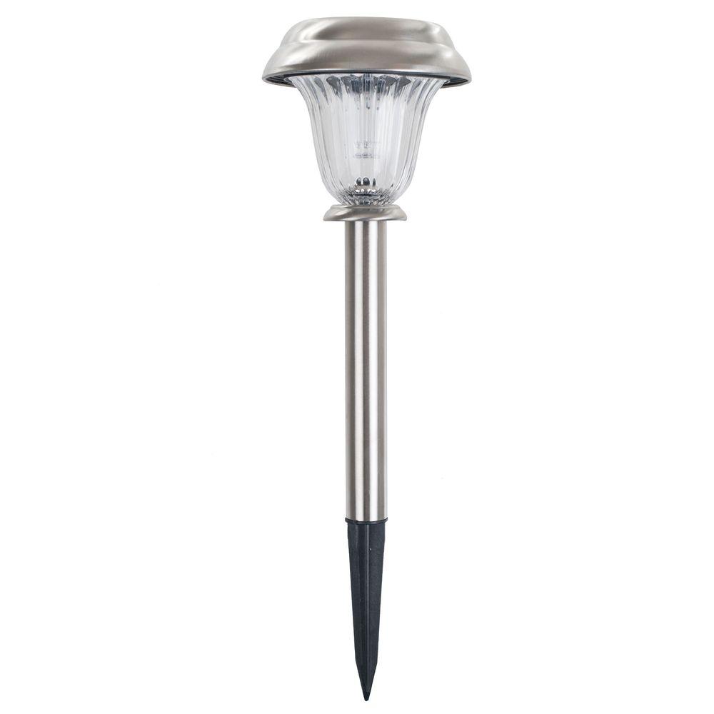 Pure Garden Solar Powered LED Classic Glass Pathway Light ...