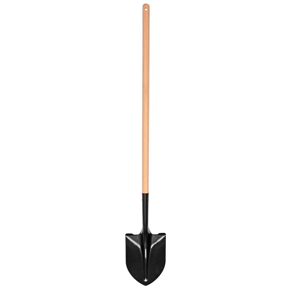 43 in. L Wood Handle Digging Shovel77470944 The Home Depot