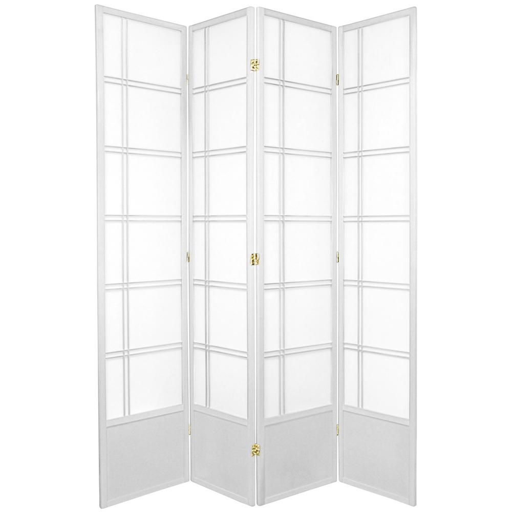 7 ft. White 4Panel Room Divider84DCWHT4P The Home Depot