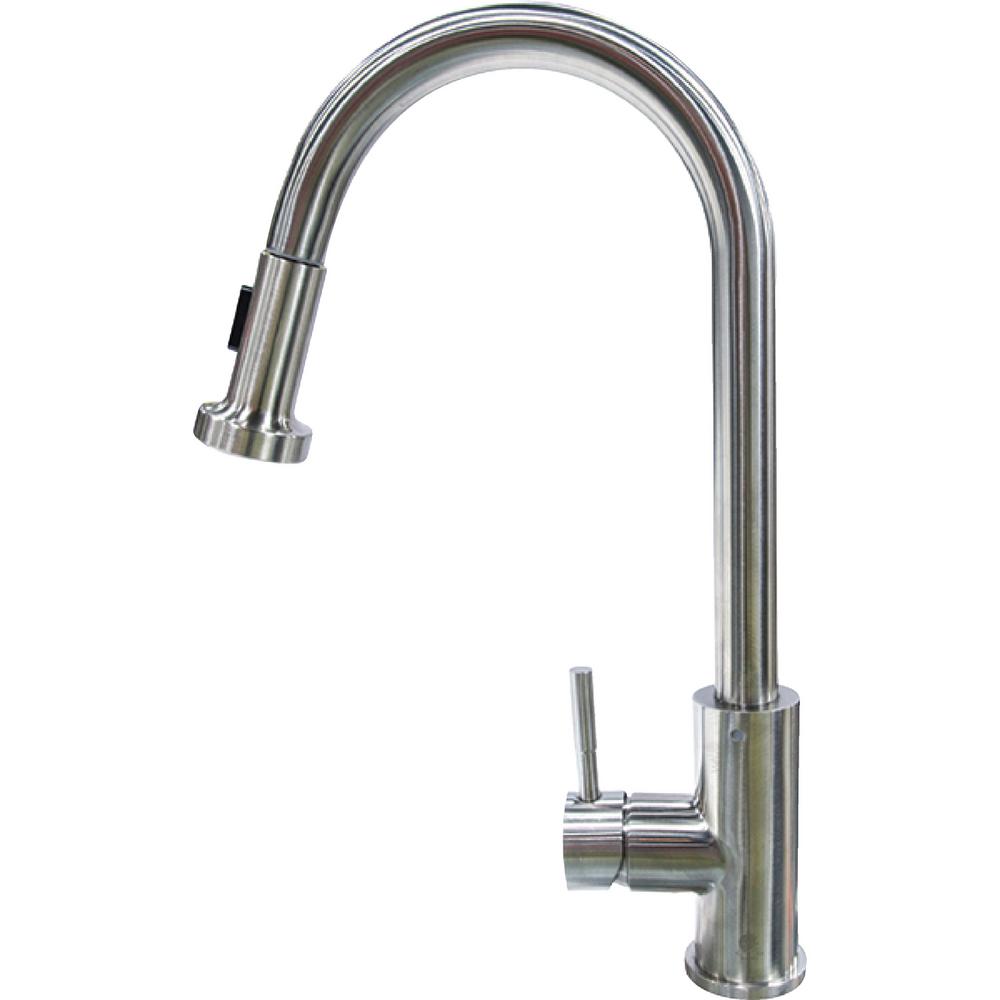Lippert Flow Max Rv Kitchen Faucet Pull Down Sprayer Shaped 719326 The Home Depot