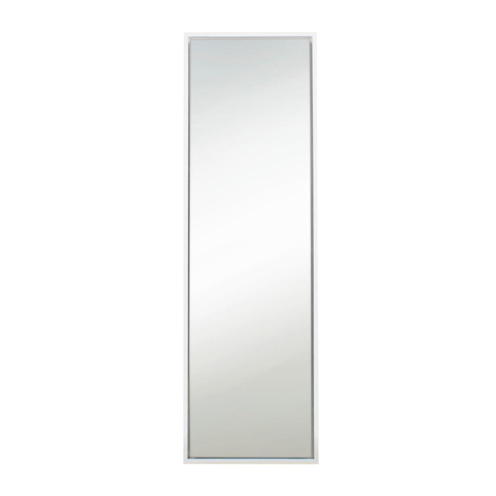 Kate And Laurel Evans Rectangle White Leaning Mirror 209625 The Rectangle White Leaning Mirror