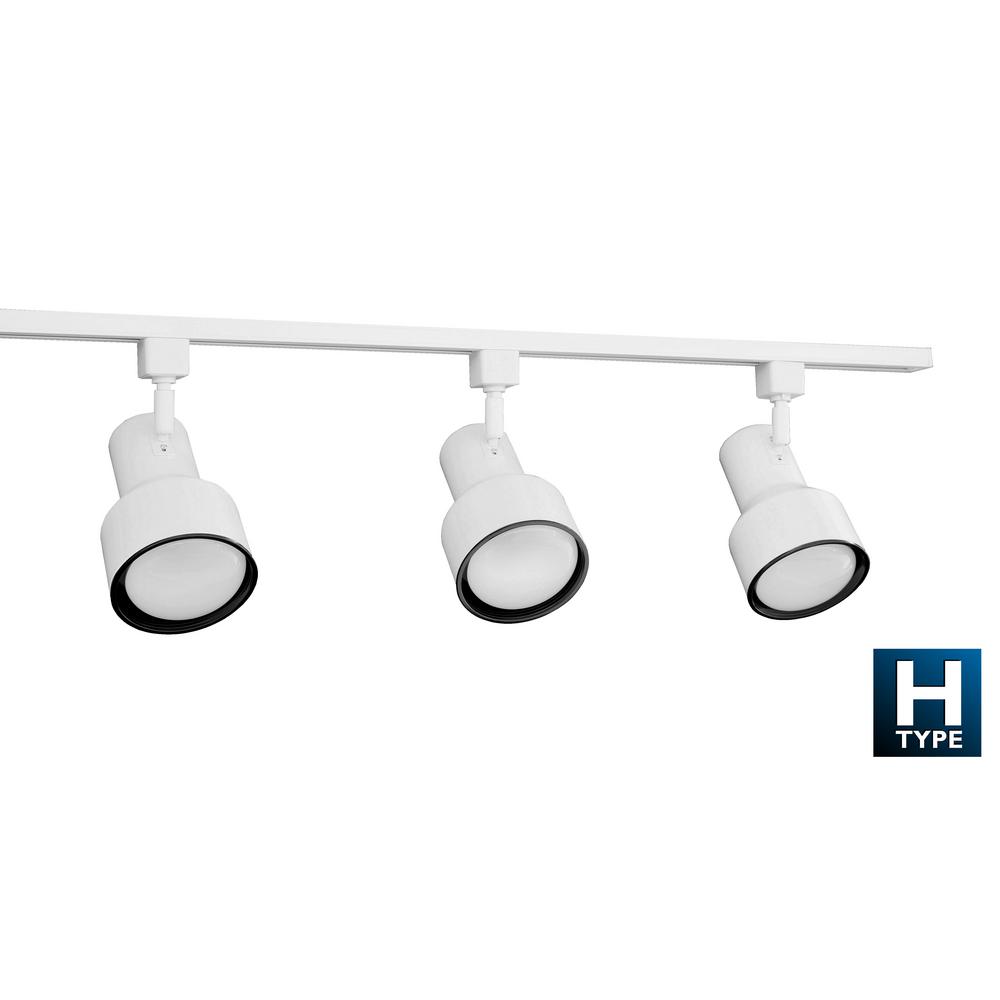 Nicor 4 Ft 3 Light White Linear Track Lighting Kit Nicor 4 Ft 3 Light White Linear Track Lighting Kit