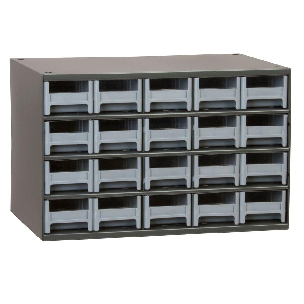 Akro Mils 20 Drawer Small Parts Steel Cabinet 19320 The Home Depot