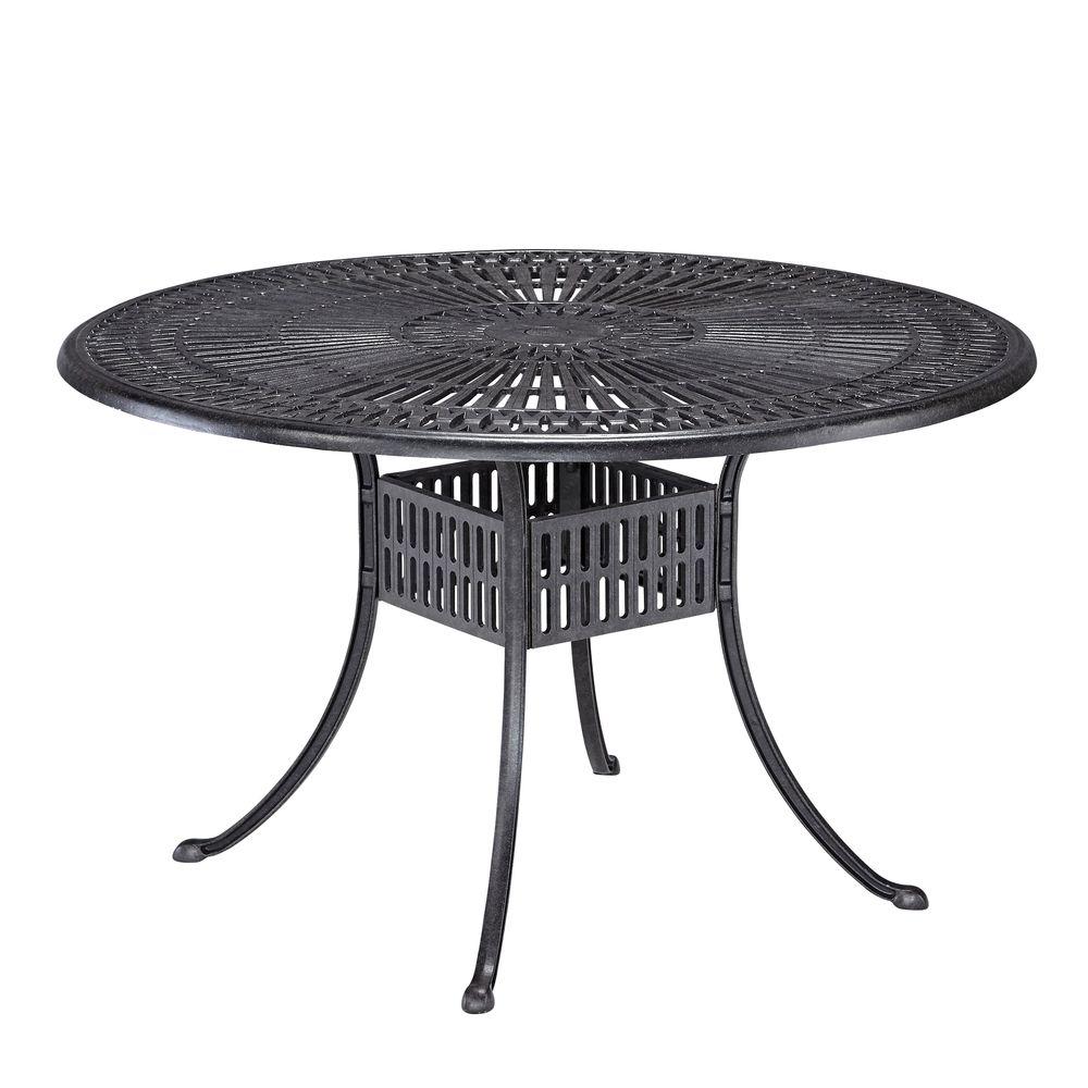 Home Styles Largo 48 in. Round Patio Dining Table-5560-32 - The Home Depot