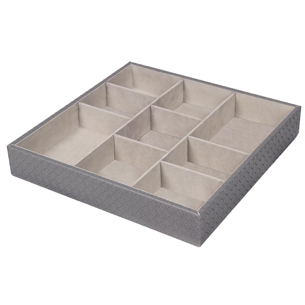 Home Basics Faux Leather Jewlry Organizer Dr49344 The Home Depot