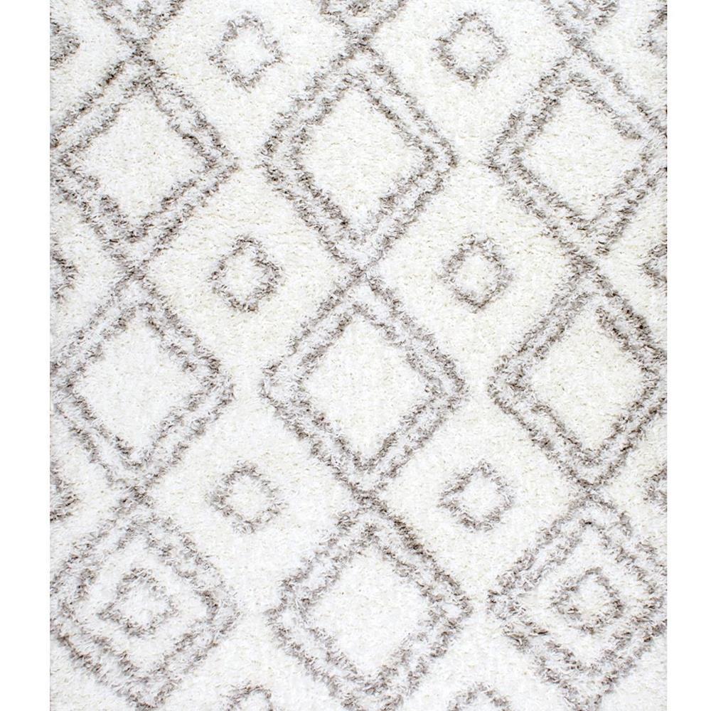 Nuloom Iola Easy White 8 Ft Square Rug