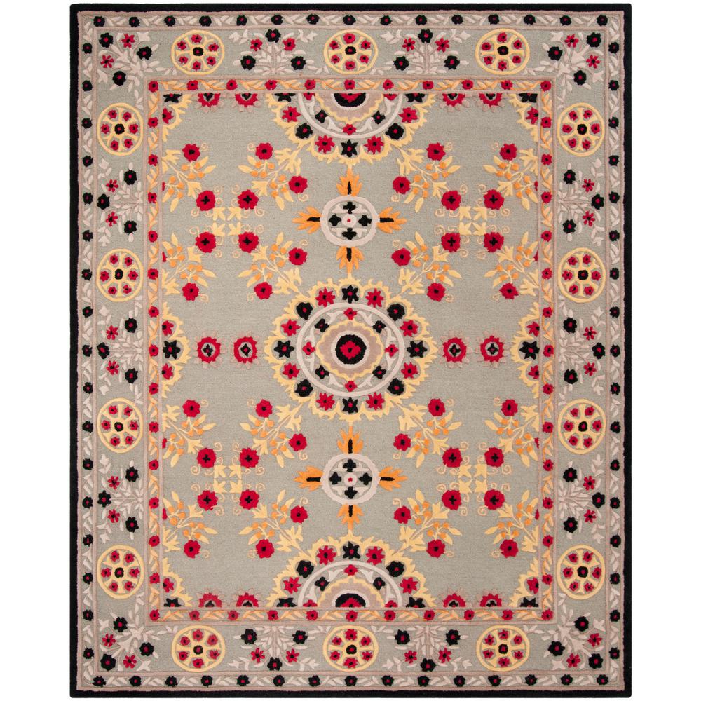 Safavieh Bellagio Light Gray Black 8 Ft X 10 Area Rug