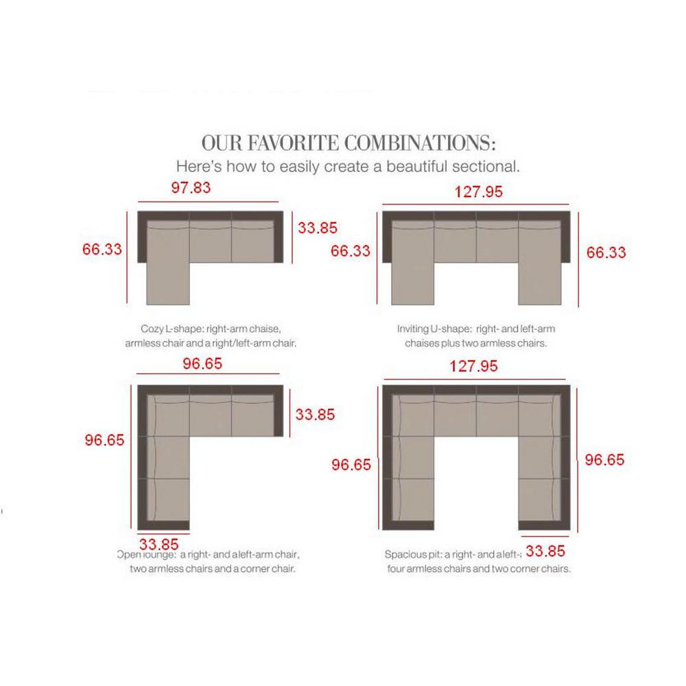 Home Decorators Collection Naples Grey All Weather Wicker Left Arm