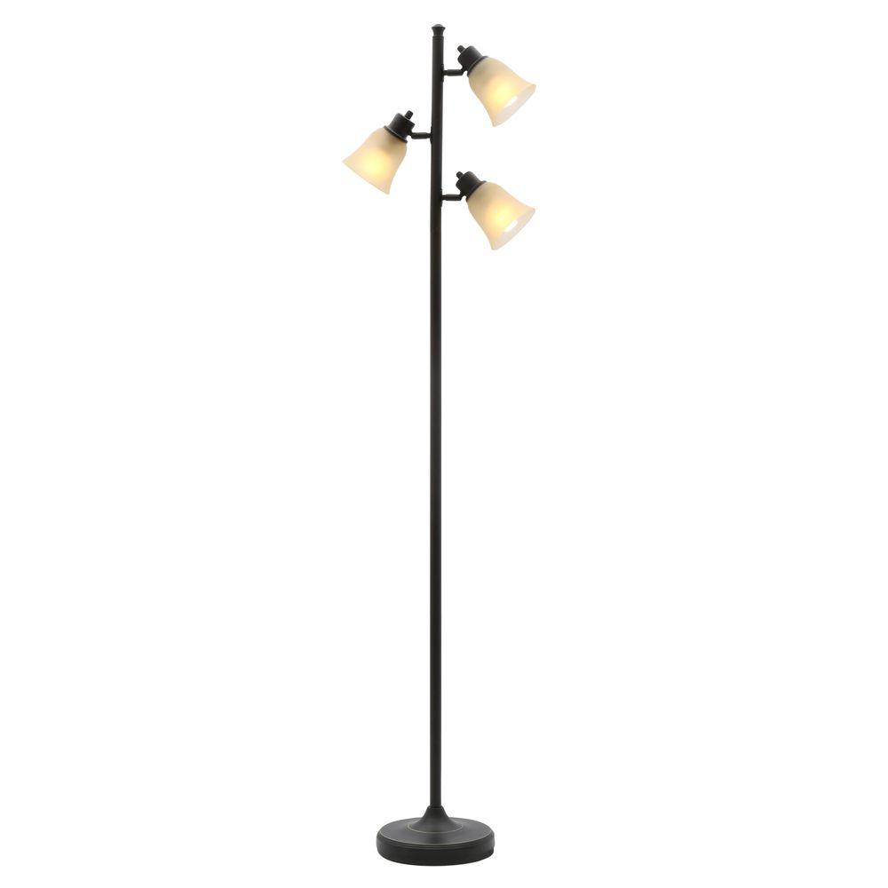 Hampton Bay 70 in. Bronze Track Tree Floor Lamp TTL 20 Compliant