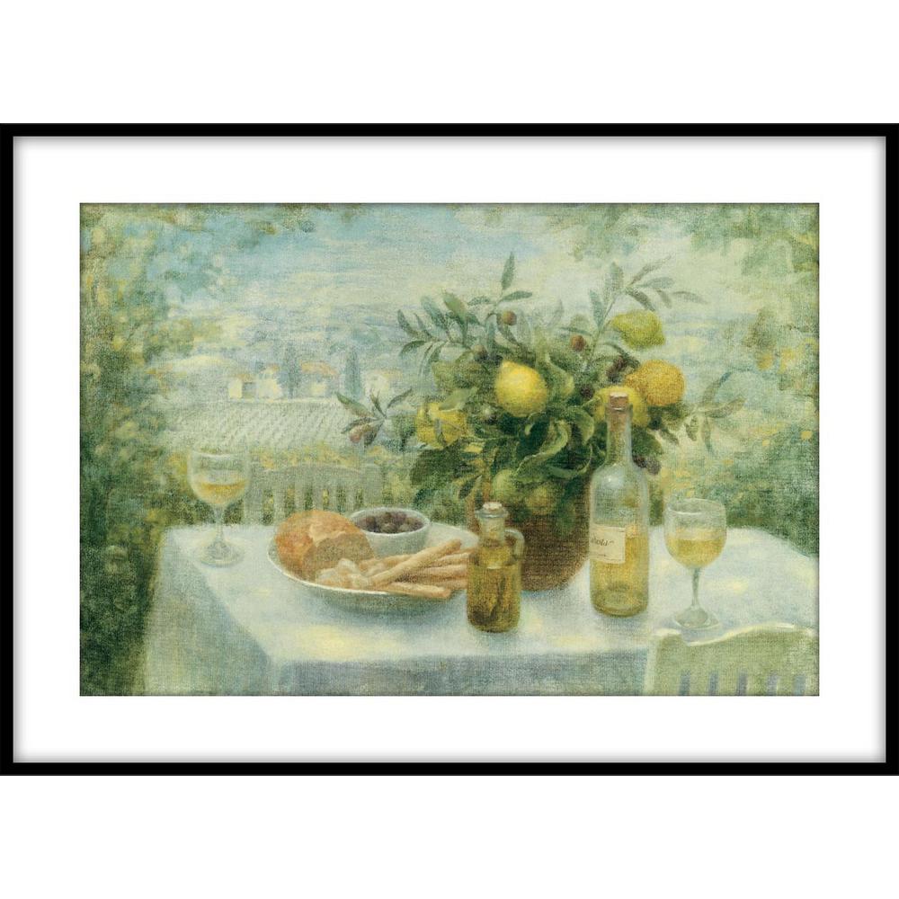 9 75 In X 11 Tuscan Table Framed Wall Art