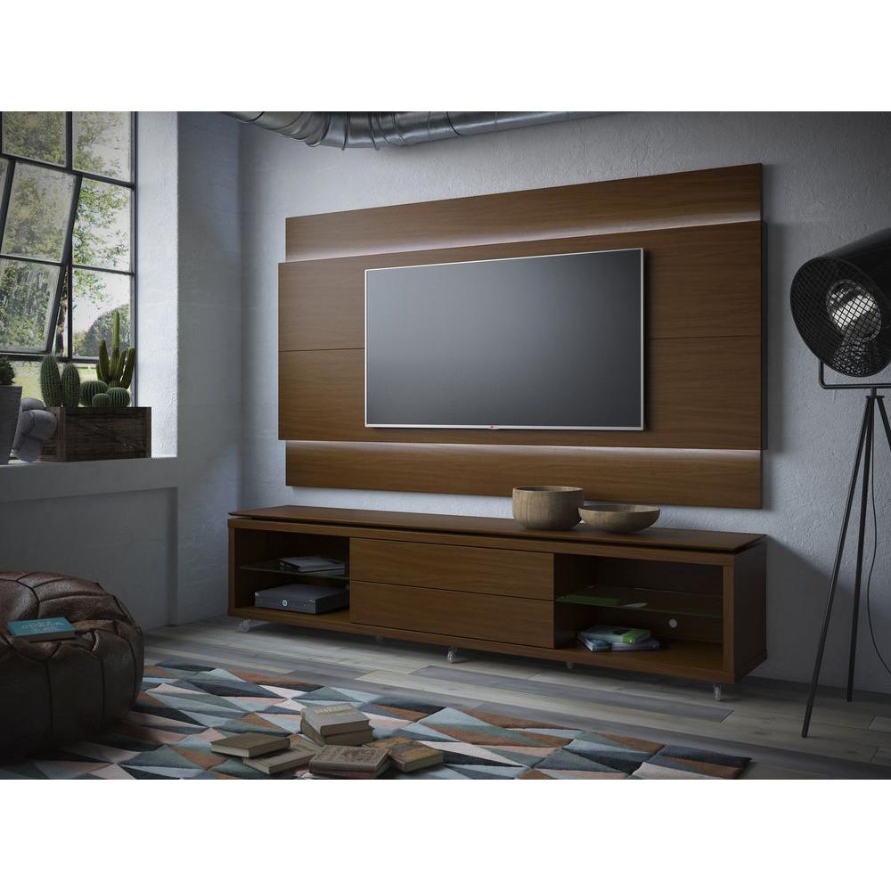 Manhattan Comfort Lincoln Nut Brown Storage Entertainment Center 2 Manhattan Comfort Lincoln Nut Brown Storage Entertainment Center