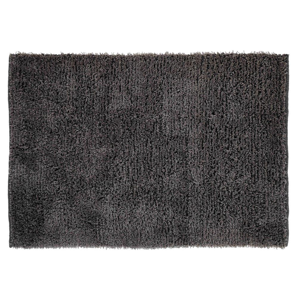Chesapeake Merchandising Microfiber Grey 7 Ft X 9 Area Rug