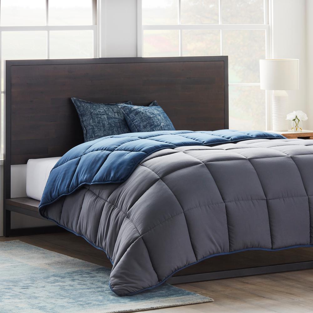 Lightweight Solid Comforter Set Brown//Tan Down Alternative Reversible Comforter