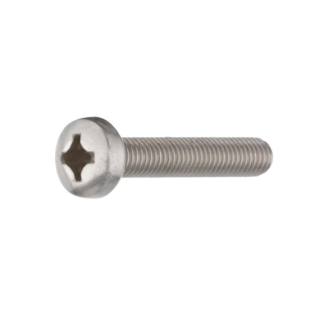Fully Threaded M8 x 16mm Hex Head Screw Bolt Stainless Steel 18-8 Plain Finish Quantity 50