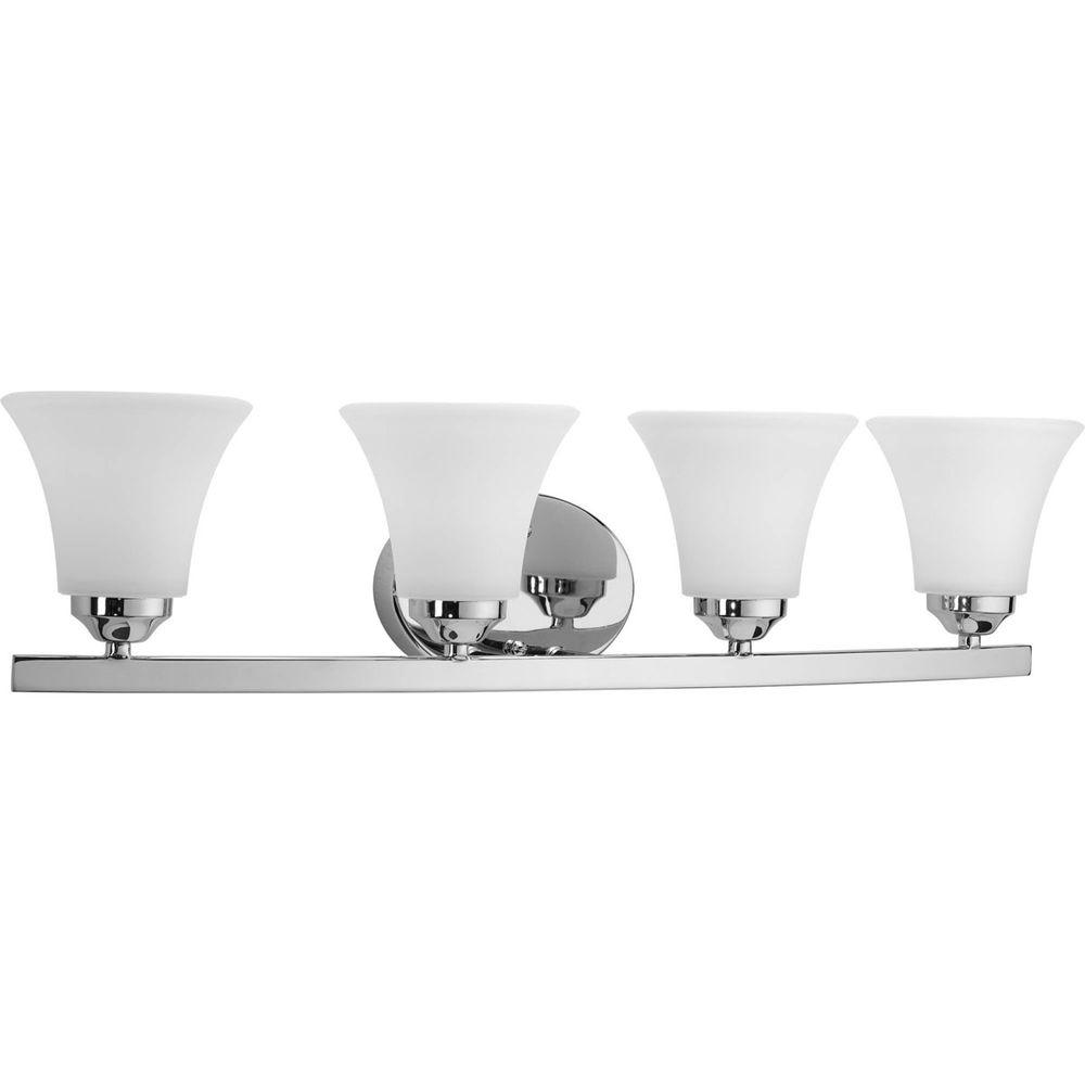 Progress Lighting Adorn Collection 4Light Chrome Vanity Light with