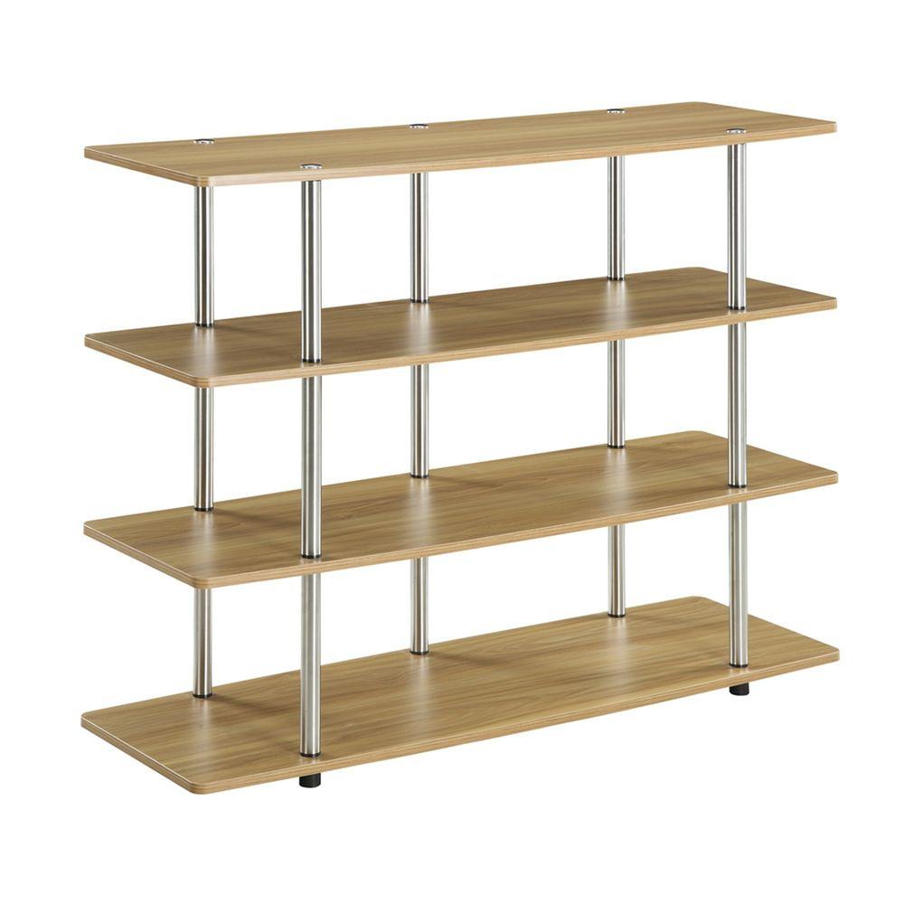 Designs2go Light Oak Shelved Entertainment Center
