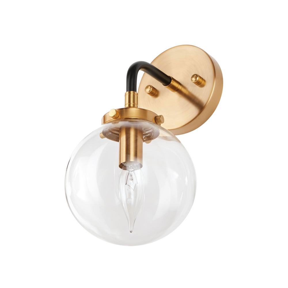 small gold wall sconce