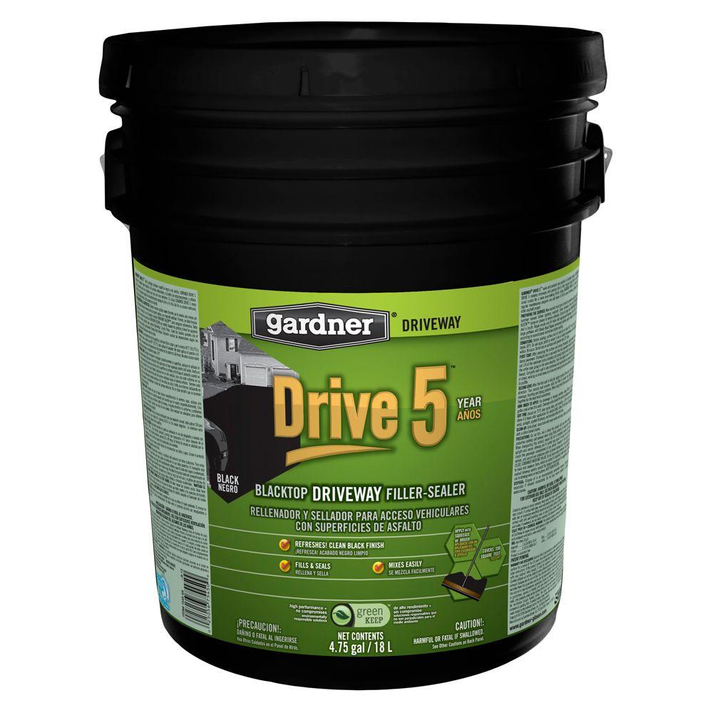 Gardner 4.75 Gal. Drive 5 Blacktop Driveway Filler/Sealer (27Pallet