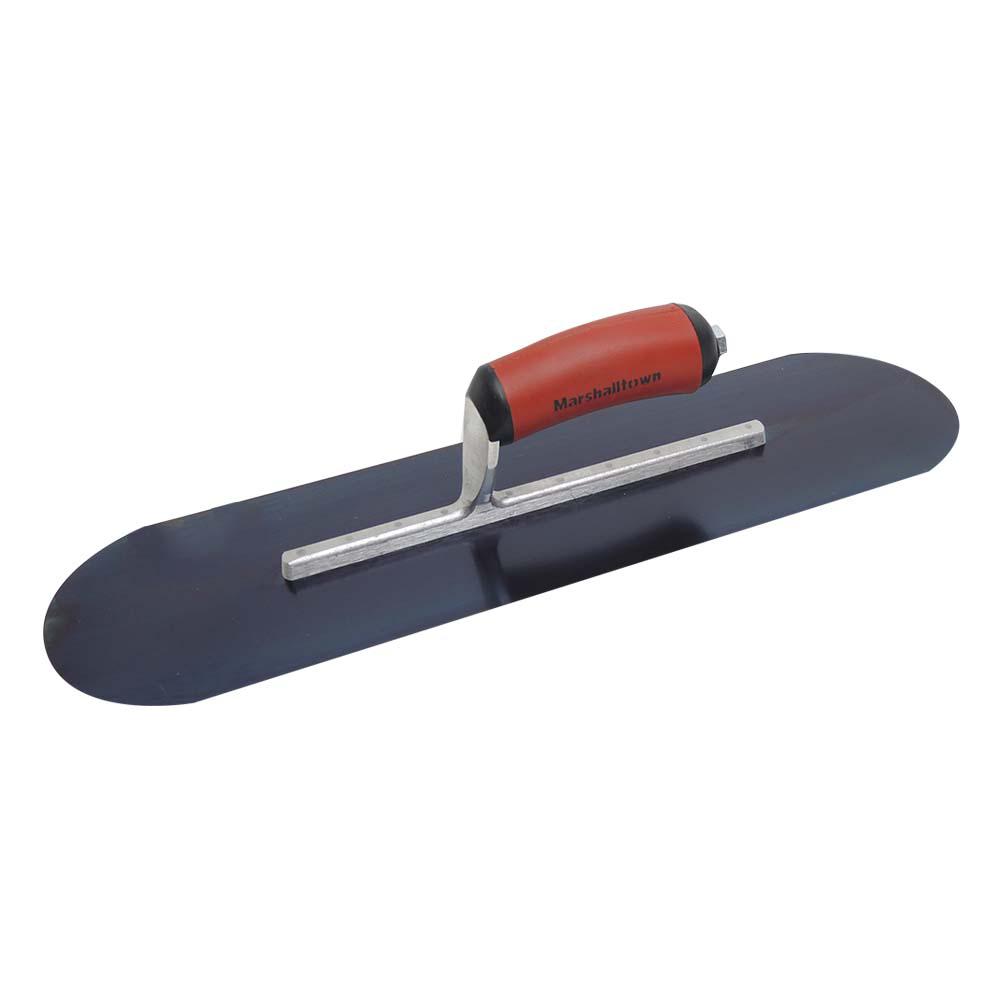 Marshalltown 18 in. x 5 in. Blue Steel Pool Trowel DuraSoft Handle