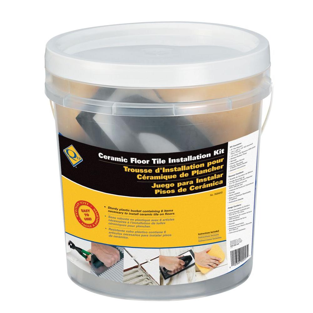 Hdx Tile Installation Tool Kit For Floors And Countertops In 3 5 Gal Tile Installation Tool Kit For Floors And Countertops In 3 5 Gal Bucket