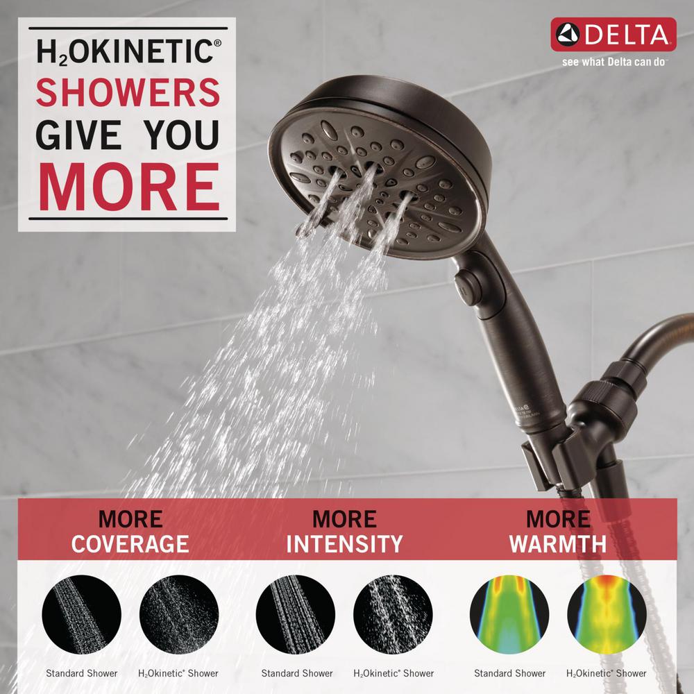 Delta 7Spray 5 in. Single Wall Mount Handheld Shower Head in