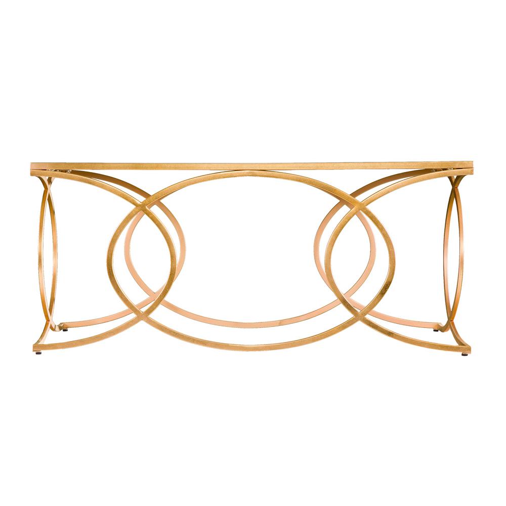 Southern Enterprises Rachel Gold Geometric Mirrored Top Tail Southern Enterprises Rachel Gold Geometric Mirrored Top Tail Table