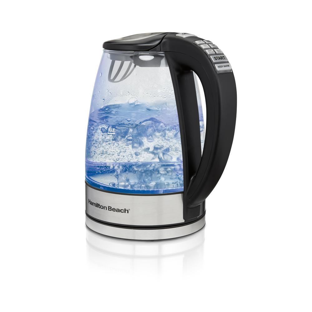 hamilton beach 1.7 l glass kettle