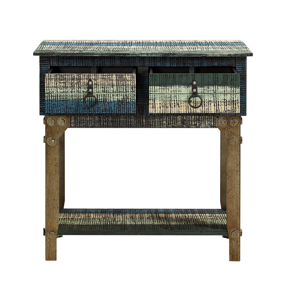 Powell Colorful Calypso Small Console Table 114 534 The Home Depot Colorful Calypso Small Console Table