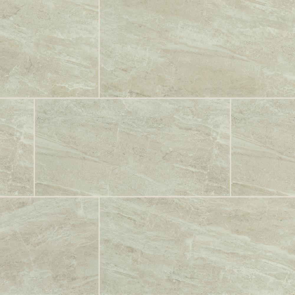 Msi Everest Gray 12 In X 24 Polished Porcelain Floor And Wall Polished Porcelain Floor