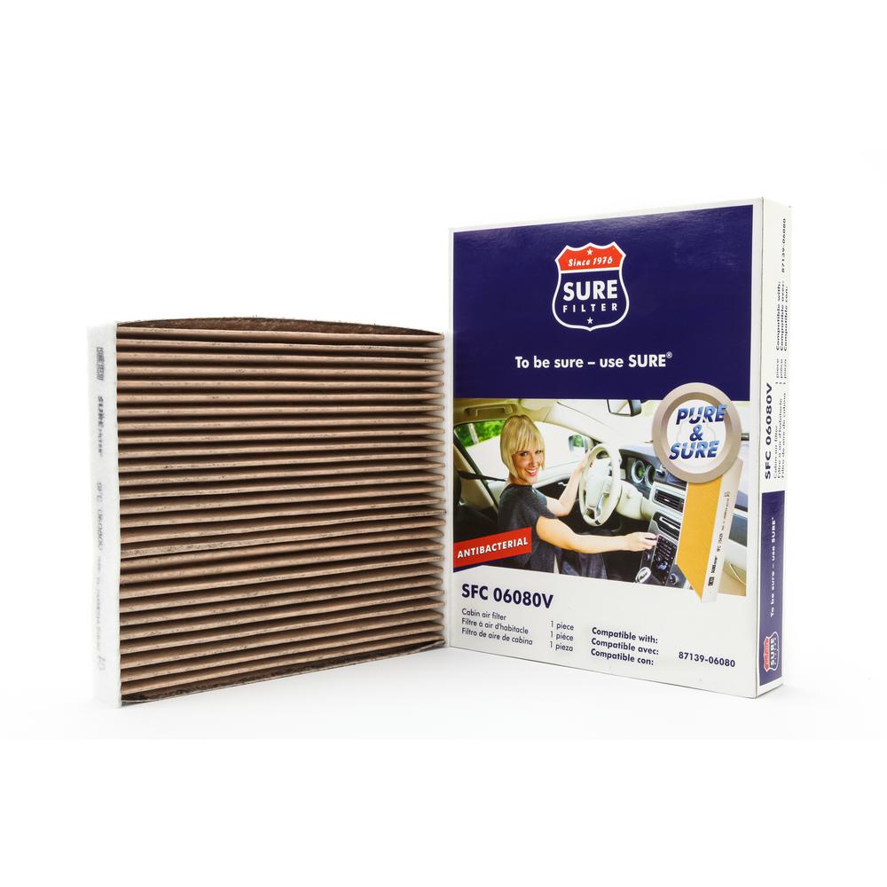 Sure Filter Replacement Antibacterial Cabin Air Filter For Wix