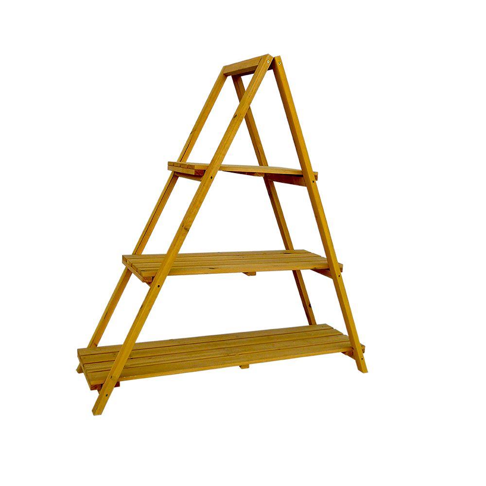 Leisure Season 53 in. W x 48 in. H Wooden Ladder Plant Stand-PSL6871