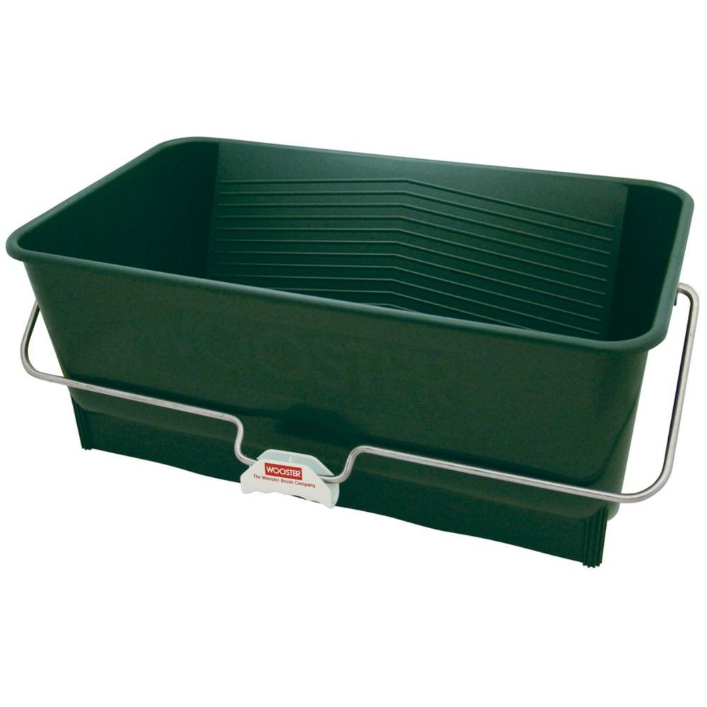 green bucket with lid