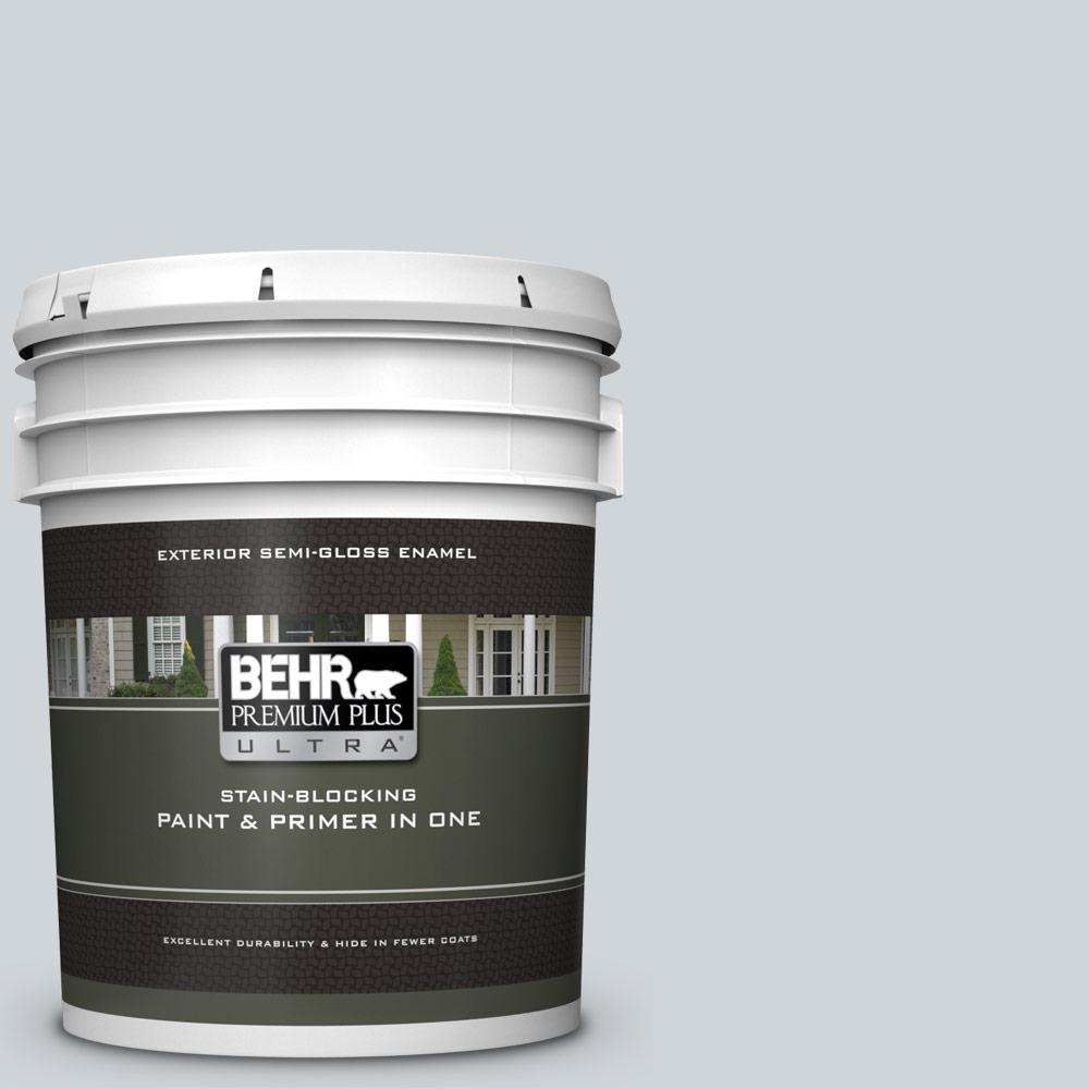BEHR Premium Plus Ultra 5 gal. 750E2 Twilight Gray SemiGloss Enamel
